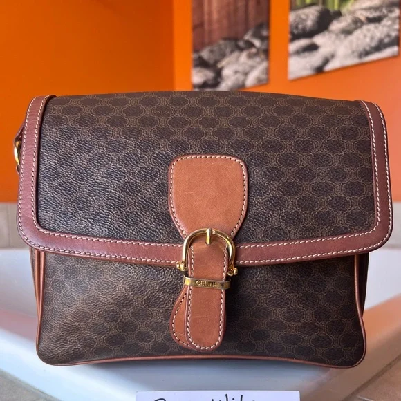 CELINE Vintage Macadam Crossbody Bag - Picture 2 of 15